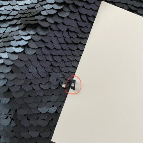 Free People We The Free Glitz It Reversible Sequin Top Blue Silver Blouse Sz XS - Picture 10 of 10